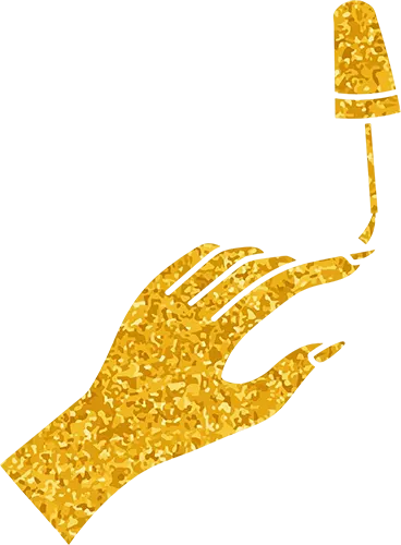 gold nail polish